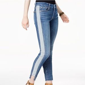 7 for All Man Kind Jeans with Contrast Stripe